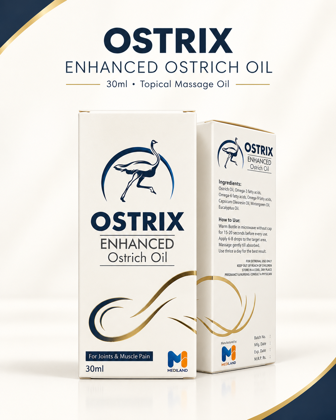 OSTRIX Enhanced Ostrich Oil – 30ml